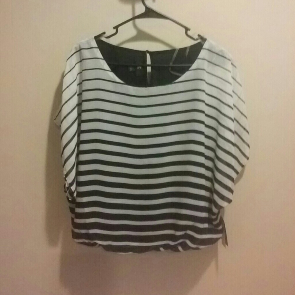 Stripped loose fit blouse